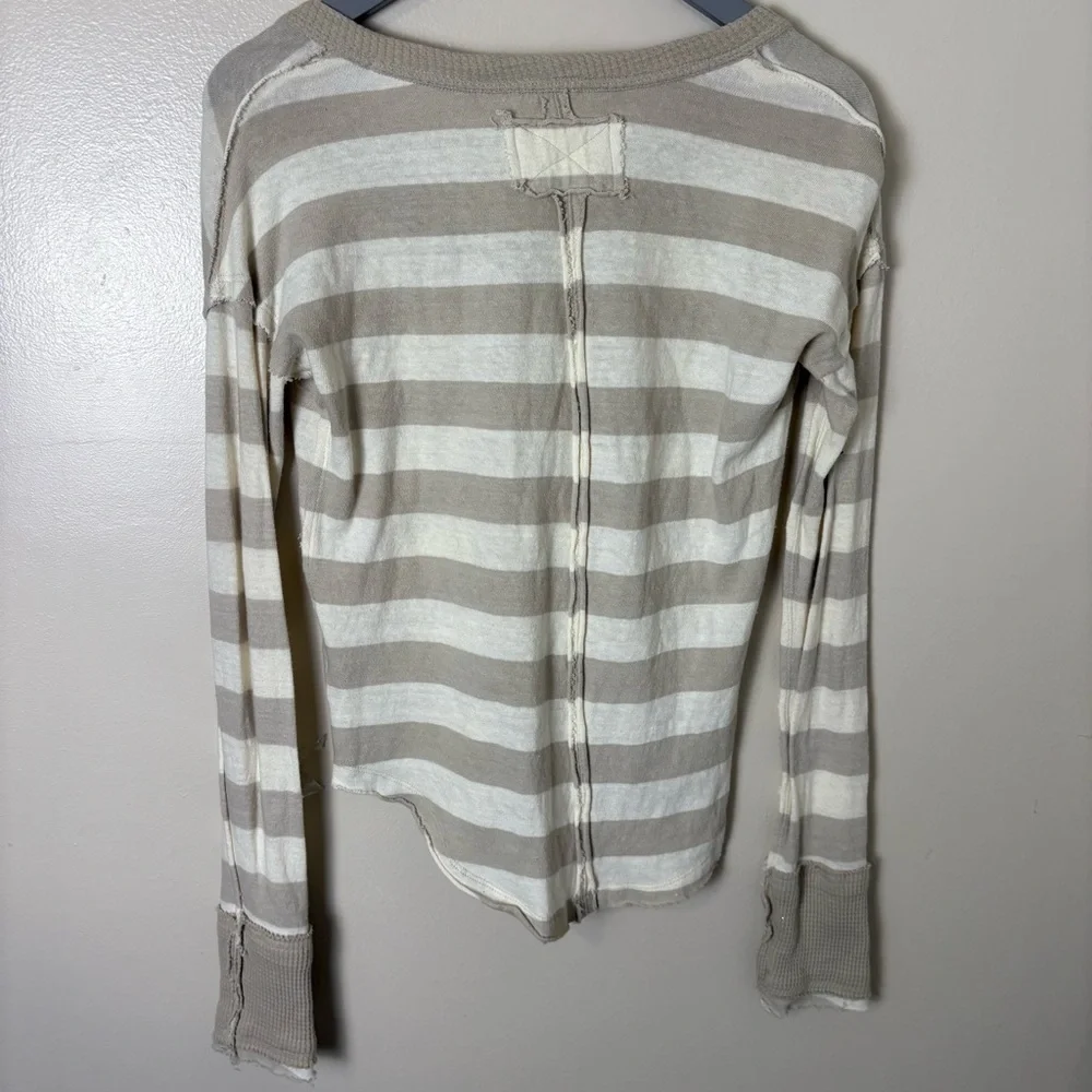 Free People x We The Free Sail Away Long Sleeve In Natural Combo Small - Picture 6 of 8